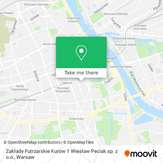 Zakłady Futrzarskie Kurów 1 Wiesław Peciak sp. z o.o. map