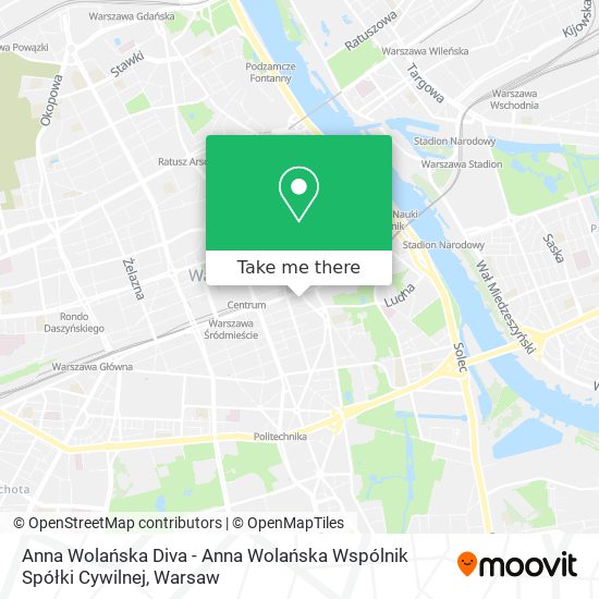 Anna Wolańska Diva - Anna Wolańska Wspólnik Spółki Cywilnej map