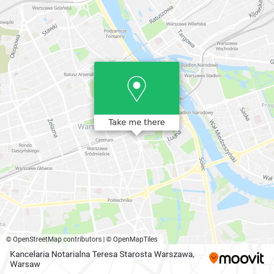 Карта Kancelaria Notarialna Teresa Starosta Warszawa