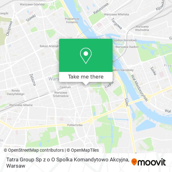 Tatra Group Sp z o O Spolka Komandytowo Akcyjna map