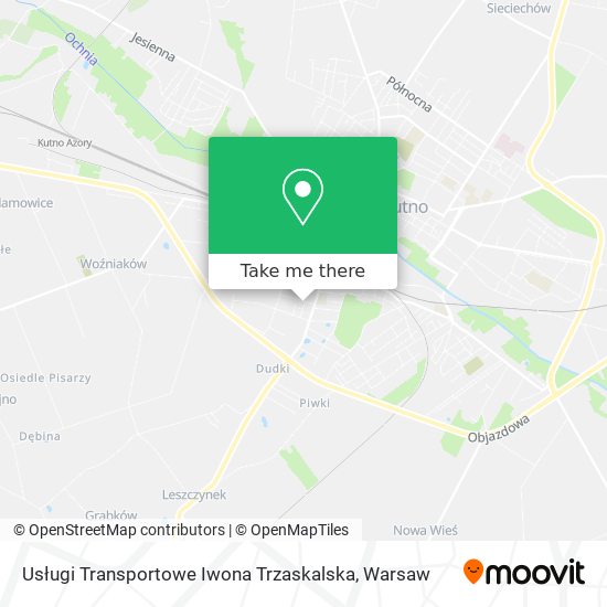 Usługi Transportowe Iwona Trzaskalska map