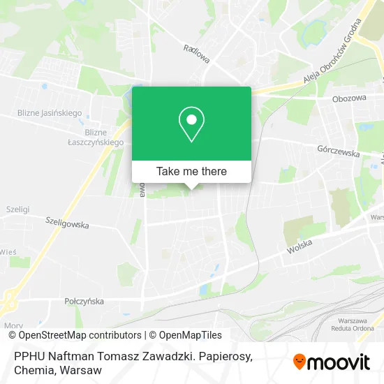 Карта PPHU Naftman Tomasz Zawadzki. Papierosy, Chemia