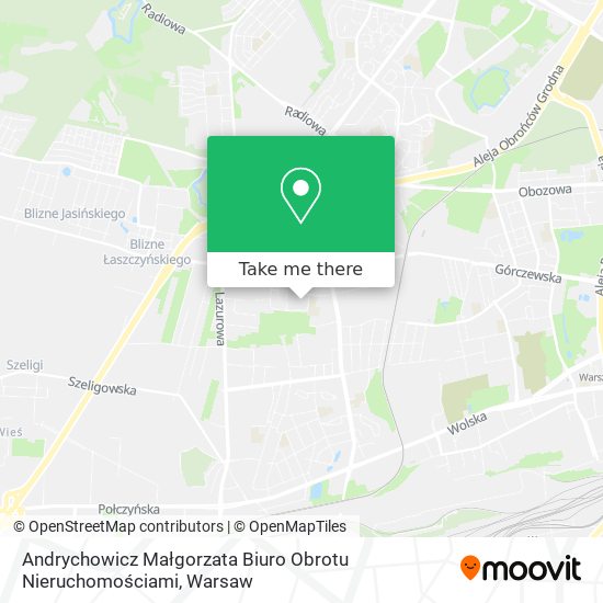 Andrychowicz Małgorzata Biuro Obrotu Nieruchomościami map