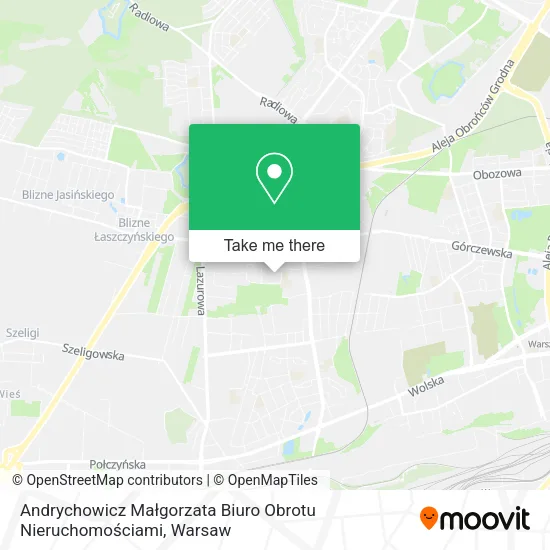 Andrychowicz Małgorzata Biuro Obrotu Nieruchomościami map
