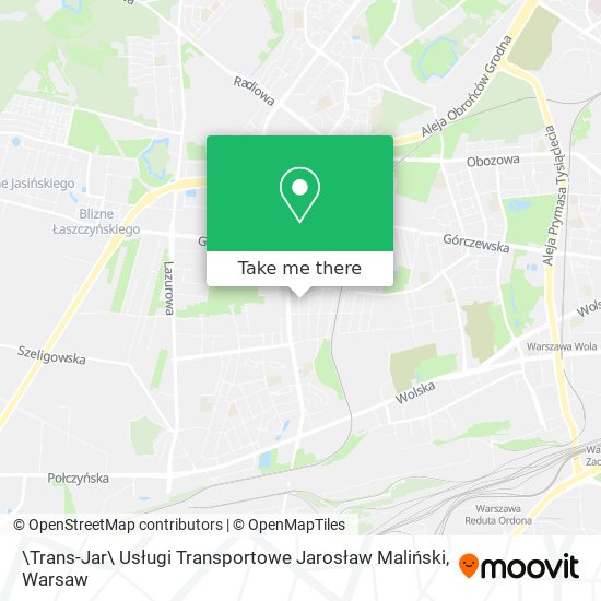 \Trans-Jar\ Usługi Transportowe Jarosław Maliński map