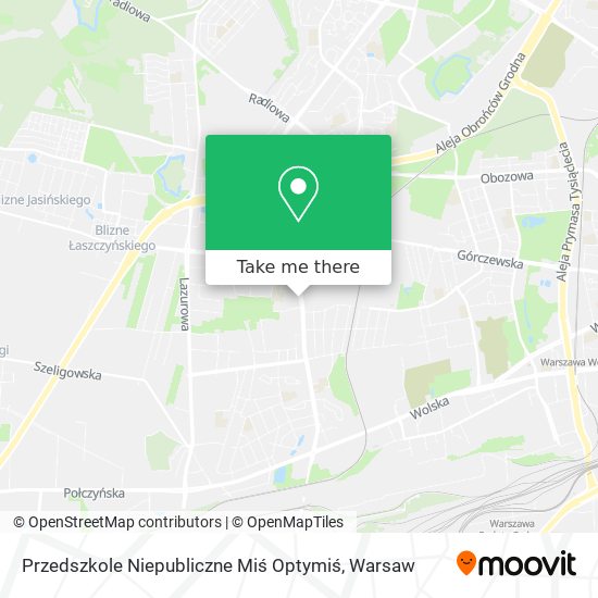 Przedszkole Niepubliczne Miś Optymiś map