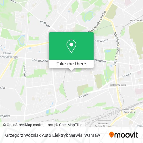 Grzegorz Woźniak Auto Elektryk Serwis map