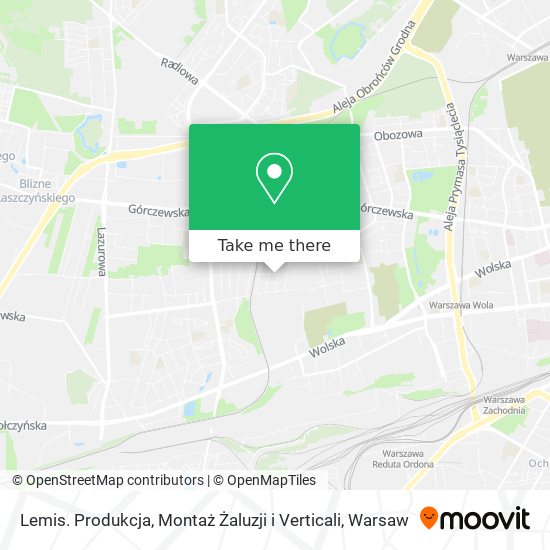 Lemis. Produkcja, Montaż Żaluzji i Verticali map