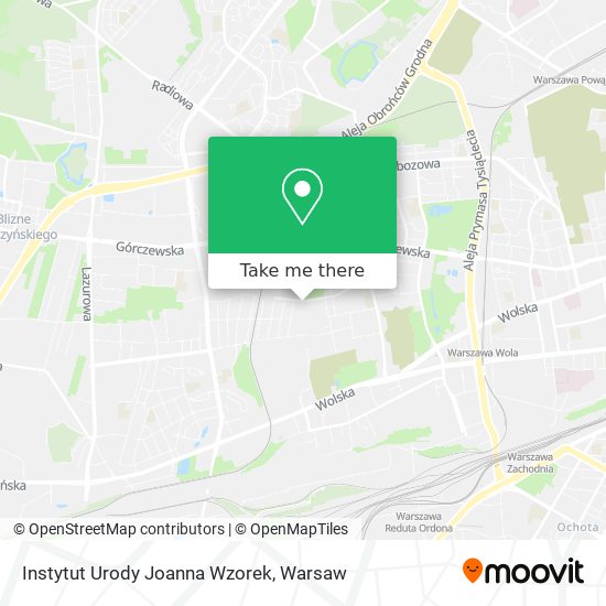 Instytut Urody Joanna Wzorek map