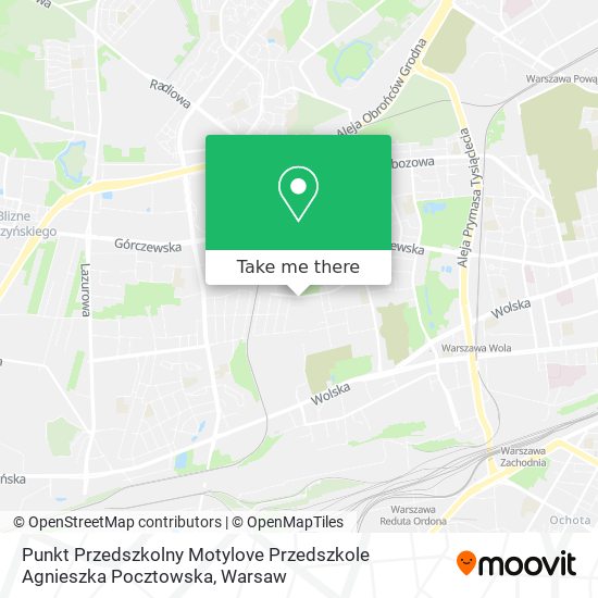 Punkt Przedszkolny Motylove Przedszkole Agnieszka Pocztowska map