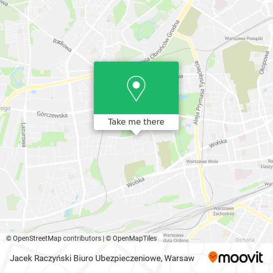 Jacek Raczyński Biuro Ubezpieczeniowe map