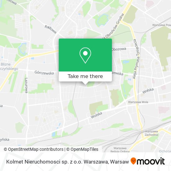 Карта Kolmet Nieruchomosci sp. z o.o. Warszawa