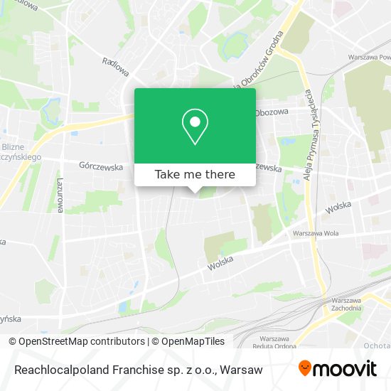 Reachlocalpoland Franchise sp. z o.o. map