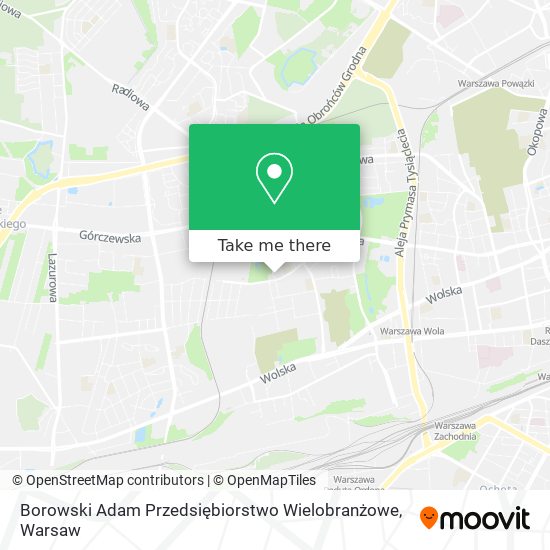 Borowski Adam Przedsiębiorstwo Wielobranżowe map