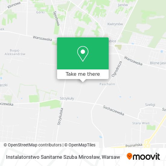 Instalatorstwo Sanitarne Szuba Mirosław map