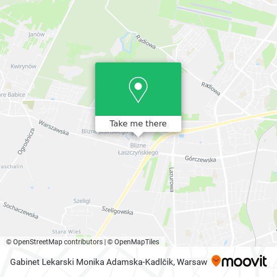 Gabinet Lekarski Monika Adamska-Kadlčik map