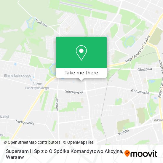 Supersam II Sp z o O Spółka Komandytowo Akcyjna map