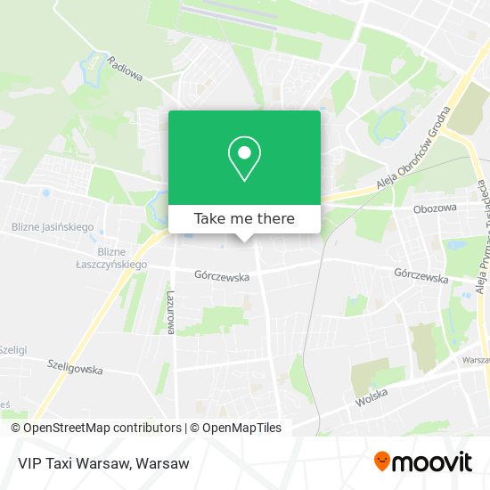 VIP Taxi Warsaw map