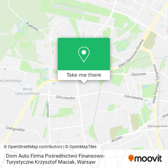 Dom Auto Firma Pośrednictwo Finansowo-Turystyczne Krzysztof Maciak map