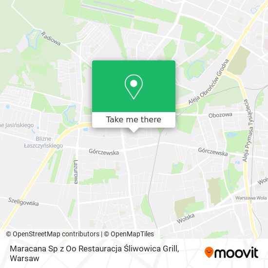 Maracana Sp z Oo Restauracja Śliwowica Grill map