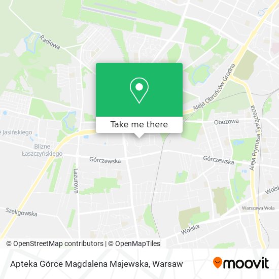 Apteka Górce Magdalena Majewska map