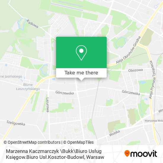 Marzenna Kaczmarczyk \Bukk\Biuro Usług Księgow.Biuro Usł.Kosztor-Budowl map