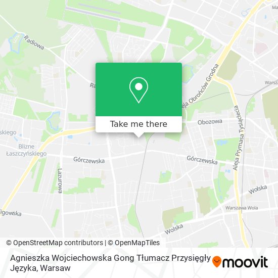 Agnieszka Wojciechowska Gong Tłumacz Przysięgły Języka map