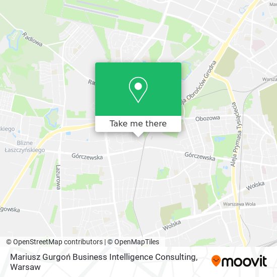 Карта Mariusz Gurgoń Business Intelligence Consulting