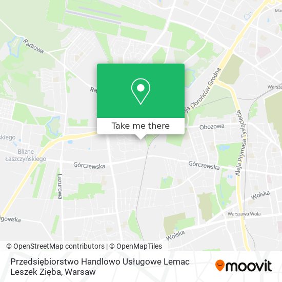 Przedsiębiorstwo Handlowo Usługowe Lemac Leszek Zięba map