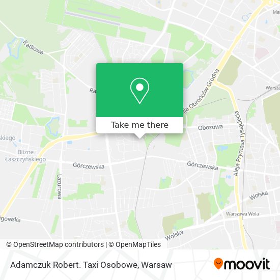 Adamczuk Robert. Taxi Osobowe map