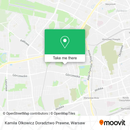 Kamila Olkowicz Doradztwo Prawne map