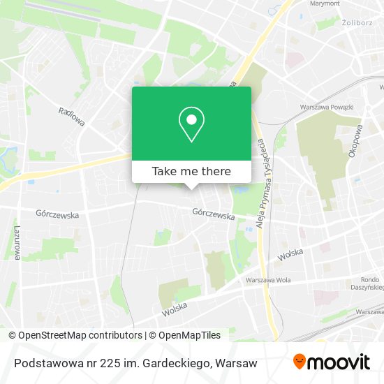 Podstawowa nr 225 im. Gardeckiego map