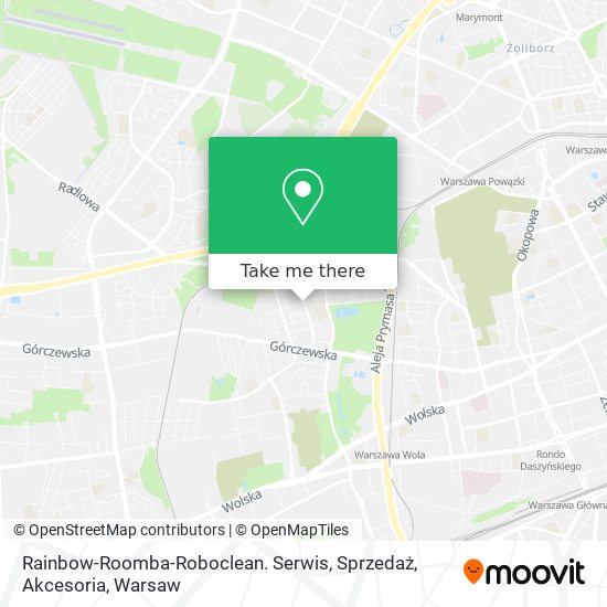 Rainbow-Roomba-Roboclean. Serwis, Sprzedaż, Akcesoria map