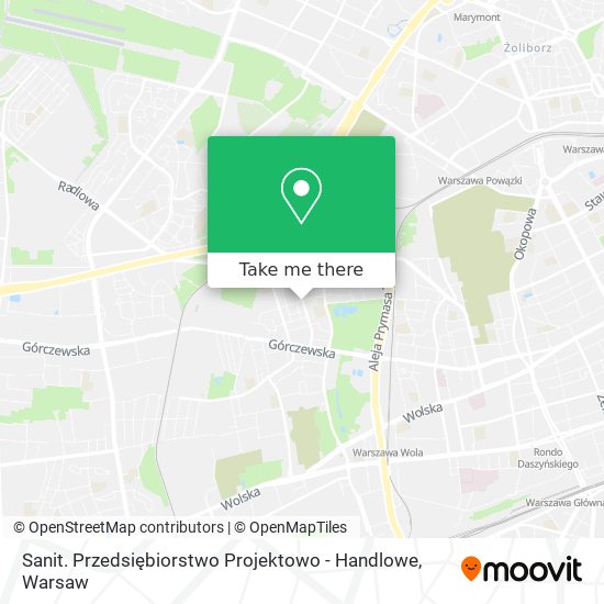 Sanit. Przedsiębiorstwo Projektowo - Handlowe map