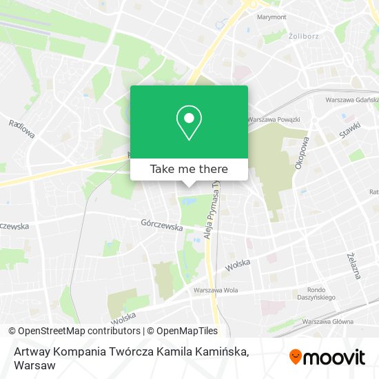 Artway Kompania Twórcza Kamila Kamińska map