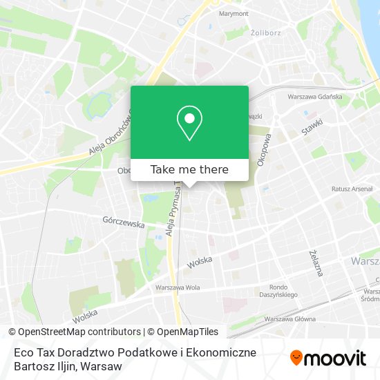 Eco Tax Doradztwo Podatkowe i Ekonomiczne Bartosz Iljin map