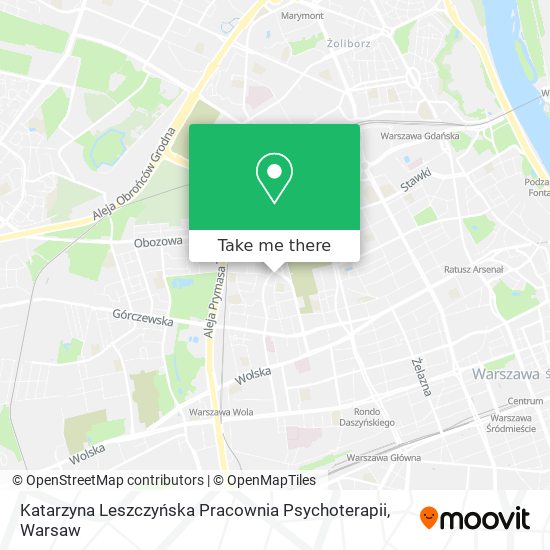 Katarzyna Leszczyńska Pracownia Psychoterapii map