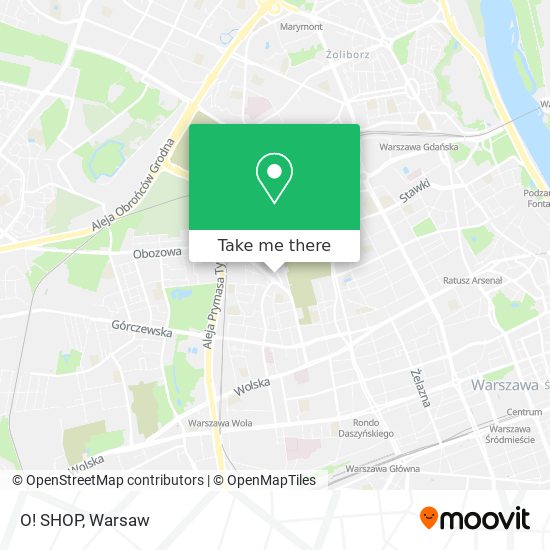 O! SHOP map