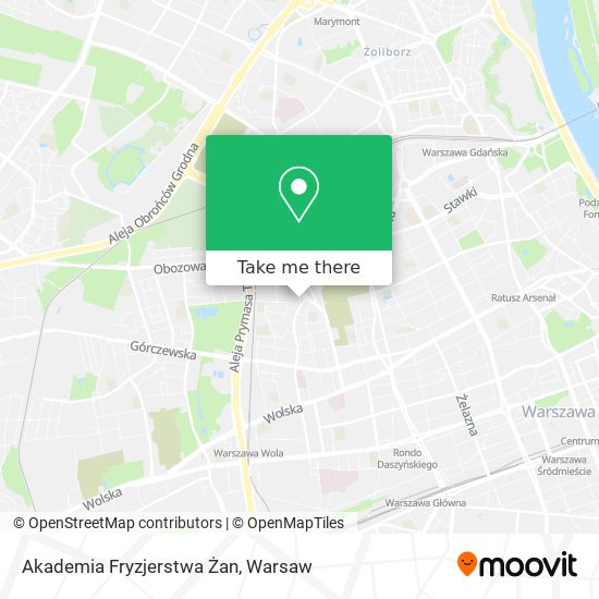 Akademia Fryzjerstwa Żan map