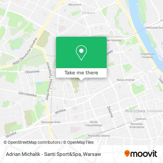 Adrian Michalik - Santi Sport&Spa map