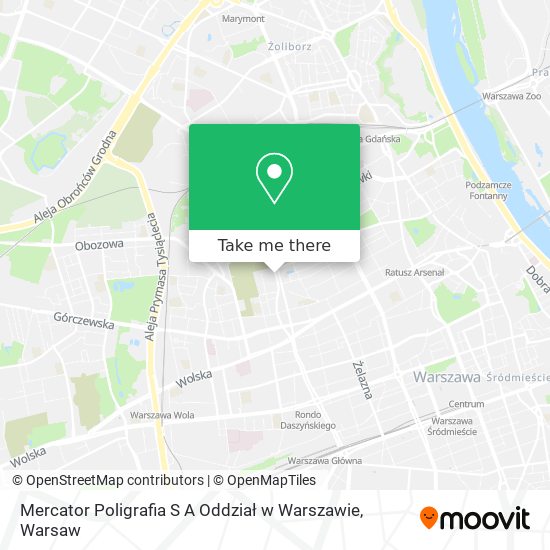 Mercator Poligrafia S A Oddział w Warszawie map