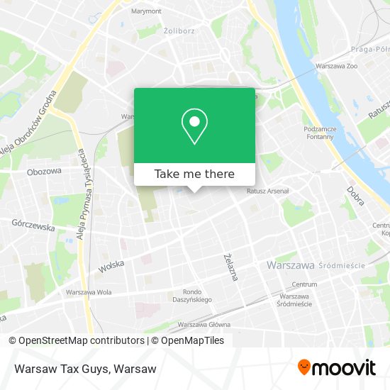 Warsaw Tax Guys map