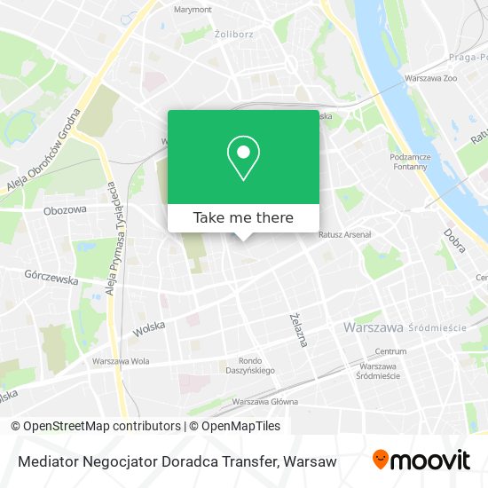 Карта Mediator Negocjator Doradca Transfer