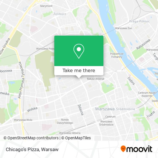 Chicago's Pizza map