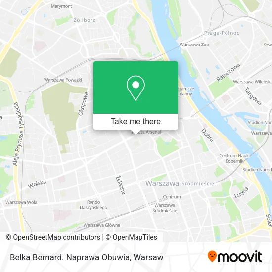 Belka Bernard. Naprawa Obuwia map