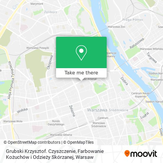 Grubski Krzysztof. Czyszczenie, Farbowanie Kożuchów i Odzieży Skórzanej map