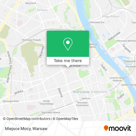 Miejsce Mocy map