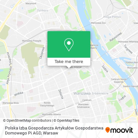 Polska Izba Gospodarcza Artykułów Gospodarstwa Domowego Pi AGD map