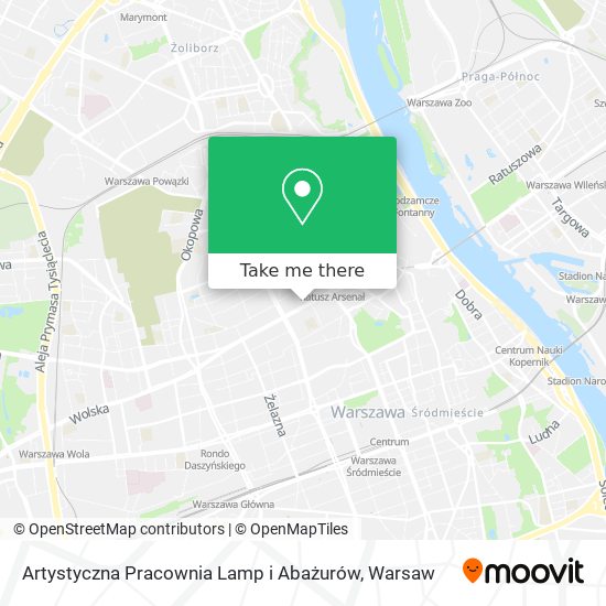 Artystyczna Pracownia Lamp i Abażurów map