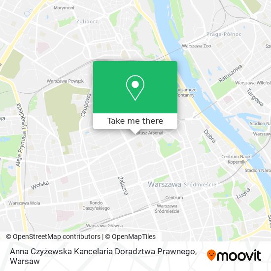 Anna Czyżewska Kancelaria Doradztwa Prawnego map